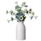 Uniquewise Contemporary White Cylinder Shaped Ceramic Table Flower Vase Holder, 6 Inch QI004364.S - alternate 1